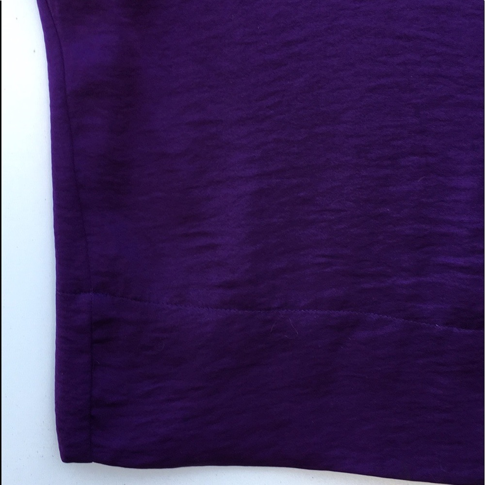 JUICY COUTURE RUFFLED DOLMAN BLOUSE DEEP PURPLE - Picture 6 of 9